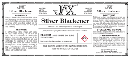 JAX Silver Blackener label